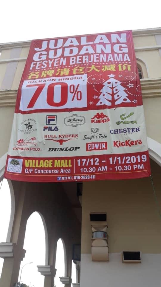 Jetz FFL Branded Fashion Warehouse Sale Discount Up To 70% (17 December 2018 - 1 January 2019)