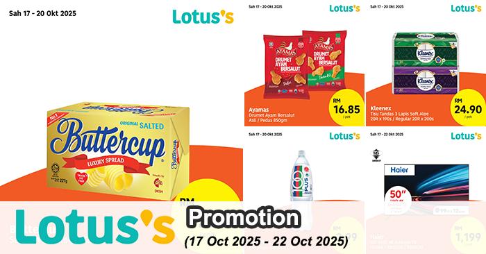 Lotus’s Promotion: Pasti Berbaloi Deals | 17-22 Oct 2025