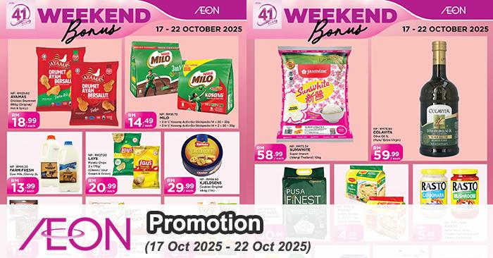 AEON Weekend Promotion | 17-22 Oct 2025