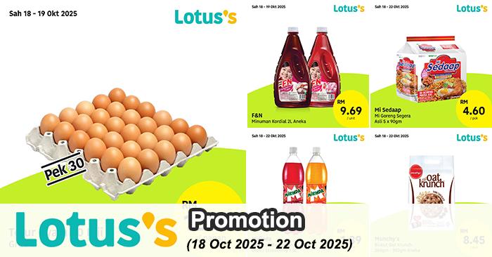 Lotus’s Promotion: Murah Betul Deals | 18-22 Oct 2025