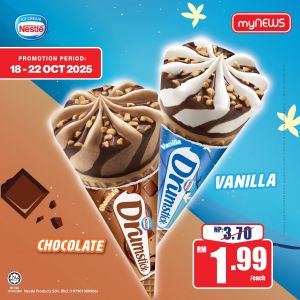 myNEWS Nestle Drumstick Ice Cream Promotion: RM1.99 Only | 18-22 Oct 2025