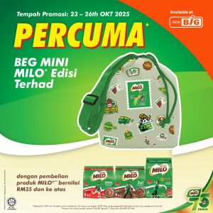 AEON BiG MILO Promotion: Free MILO Mini Bag | 23-26 Oct 2025
