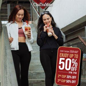 ChaTraMue Tuesday Promotion: Up to 50% Off Drinks | 21 Oct 2025