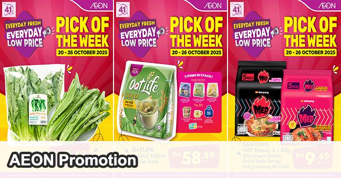 AEON Promotion: Pick of the Week Deals | 20-26 Oct 2025