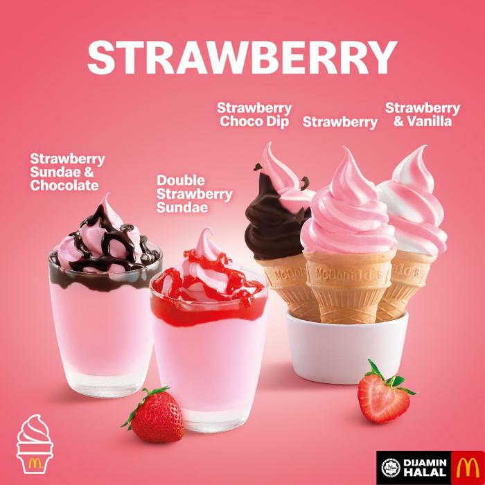 McDonald's Strawberry Desserts