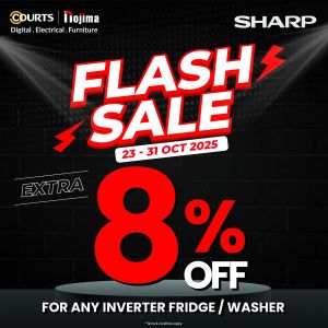 COURTS Sharp Promotion: Extra 8% Off | 23-31 Oct 2025