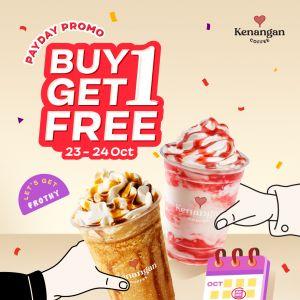 Kenangan Coffee Payday Promotion: Buy 1 Get 1 Free Frappe | 23-24 Oct 2025