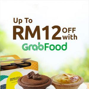 Hokkaido Baked Cheese Tart GrabFood Promotion: Up to RM12 Off (Until 31 Oct 2025)