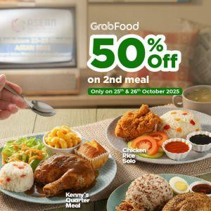Kenny Rogers ROASTERS GrabFood Promotion: 50% Off 2nd Meal | 25–26 Oct 2025
