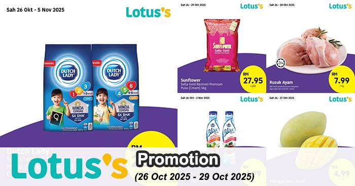 Lotus’s Promotion: Untung Besar Deals | 26-29 Oct 2025