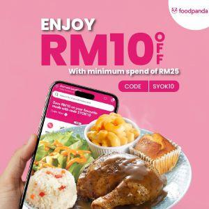 Kenny Rogers Roasters FoodPanda Promotion: RM10 Off Code SYOK10 | Oct 2025