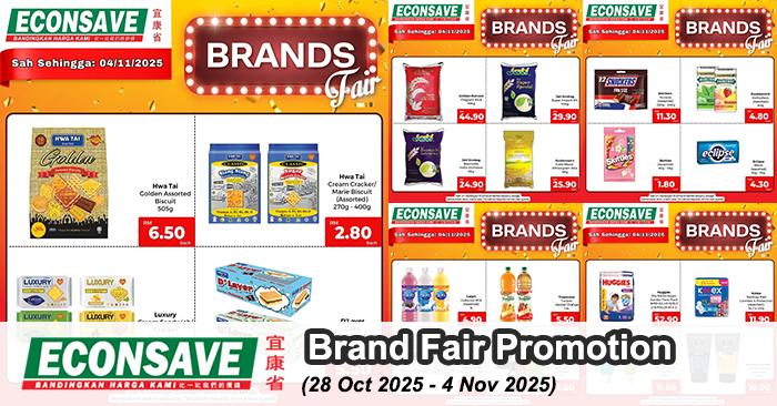 Econsave Brand Fair Promotion: Great Deals on Top Brands | 28 Oct - 4 Nov 2025