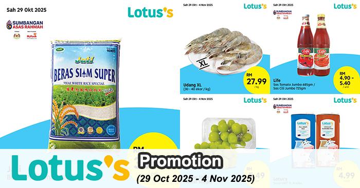Lotus’s Promotion: Fresh Food & Grocery Deals | 29 Oct - 4 Nov 2025