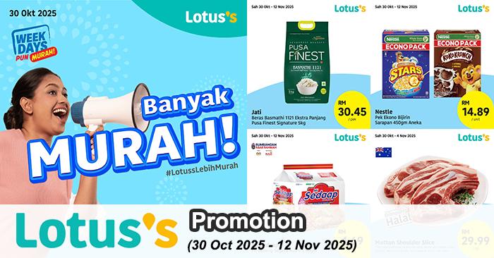 Lotus’s Promotion: Banyak Murah Deals | 30 Oct - 12 Nov 2025