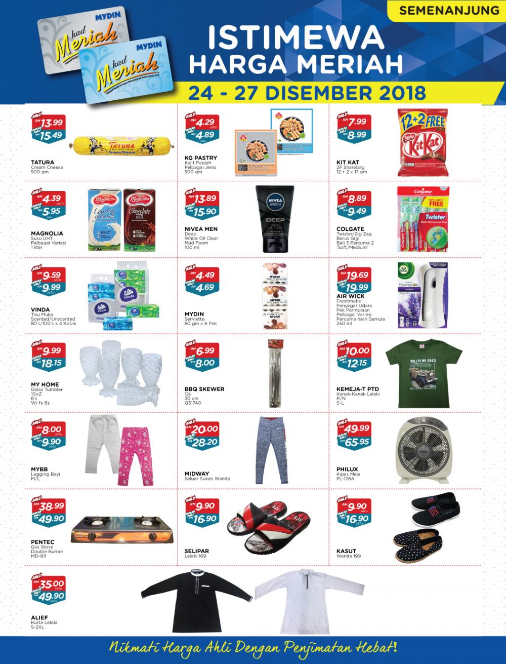 MYDIN Meriah Special Promotion (24 December 2018 - 27 December 2018)