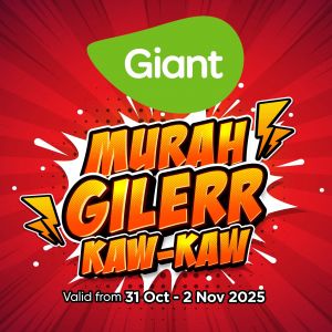 Giant Promotion: Murah Gilerr Kaw-Kaw Deals | 31 Oct - 2 Nov 2025