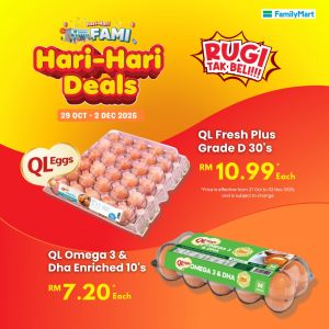 FamilyMart Hari-Hari Deals Promotion: Everyday Essentials & Snacks Offers | 29 Oct - 2 Dec 2025