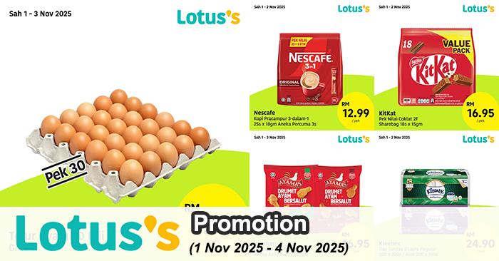 Lotus’s Promotion: Murah Betul Deals | 1-4 Nov 2025