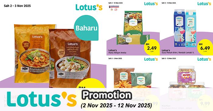 Lotus’s Brand Products Promotion: Grocery & Food Deals | 2-12 Nov 2025