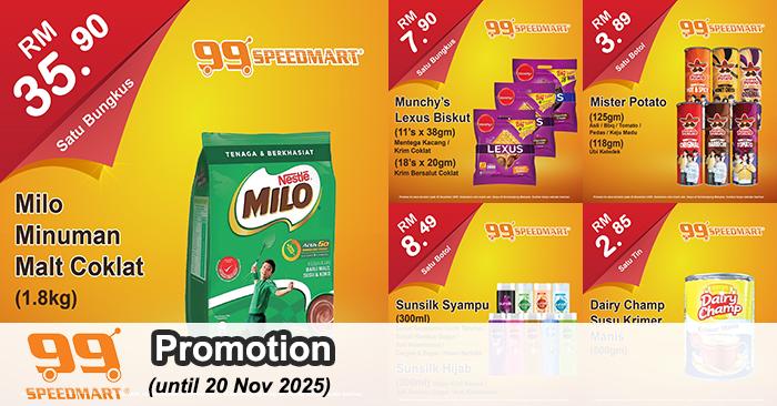 99 Speedmart Promotion: Great Deals on Milo, Maggi, Anmum & More | Until 20 November 2025