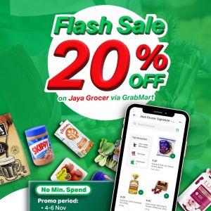 Jaya Grocer GrabMart Flash Sale: 20% Off Groceries | 4–20 Nov 2025