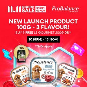 ProBalance Lazada 11.11 Sale: Buy 9 Free 1 Le Gourmet Dry Food | 10–13 Nov 2025