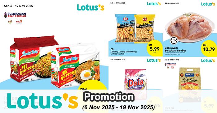 Lotus’s Promotion: Banyak Murah Deals on Groceries & Essentials | 6–19 Nov 2025