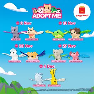 McDonald’s Happy Meal Toys: Adopt Me! Collection | 6 Nov – 10 Dec 2025