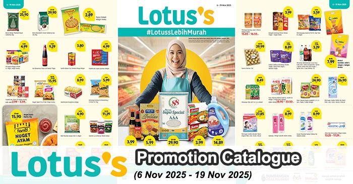 Lotus’s Promotion Catalogue: Fresh Deals, Groceries & Household Offers | 6–19 Nov 2025