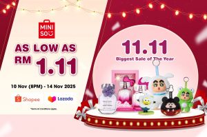 MINISO 11.11 Sale: As Low As RM1.11 on Shopee & Lazada | 10–14 Nov 2025