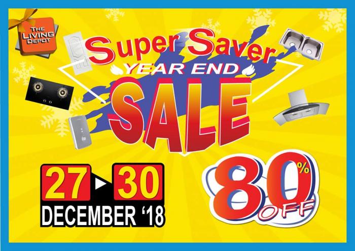 The Living Depot Super Saver Year End Sale (27 December 2018 - 30 December 2018)