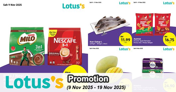 Lotus’s Promotion: Untung Besar Deals | 9-19 Nov 2025