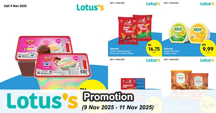 Lotus’s Promotion: Feveret Semua Deals Frozen & Chilled Offers | 9–11 Nov 2025