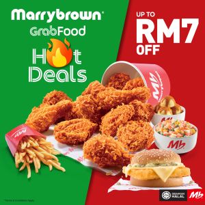 Marrybrown GrabFood Promotion: Hot Deals RM7 Off | 1–30 Nov 2025