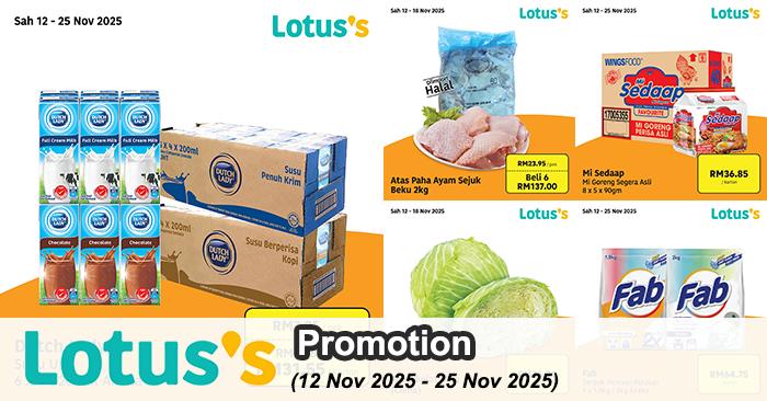 Lotus’s Promotion: Beli Lebih Untung Lebih Deals | 12-25 Nov 2025