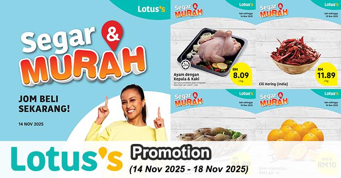 Lotus’s Promotion: Fresh Deals Segar & Murah | 14–18 Nov 2025