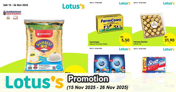 Lotus’s Promotion: Murah Betul Deals | 15-26 Nov 2025