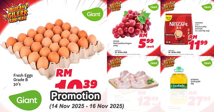 Giant Promotion: Murah Gilerr Kaw-Kaw Deals | 14-16 Nov 2025