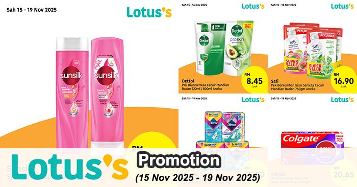 Lotus's Promotion: Personal Care Products Deals | 15-19 Nov 2025
