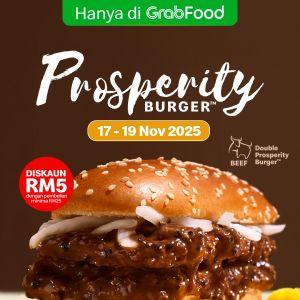 McDonald’s GrabFood Promotion: Prosperity Burger RM5 Off | 17–19 Nov 2025