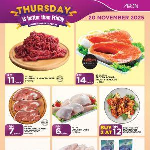 AEON Thursday Promotion: Members Special Fresh Food Deals | 20 Nov 2025