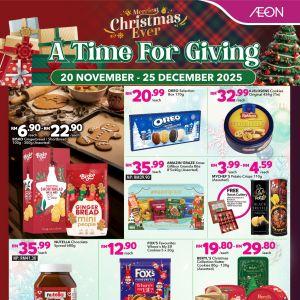 AEON Christmas Promotion: Festive Gifts, Snacks & Holiday Deals | 20 Nov – 25 Dec 2025