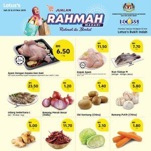 Lotus’s Jualan Rahmah Promotion at Bukit Indah: Fresh & Household Deals | 22–23 Nov 2025