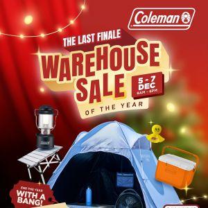 Coleman Warehouse Sale: Up to 70% Off Outdoor Gear | 5–7 Dec 2025