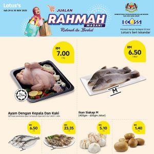 Lotus’s Jualan Rahmah Seri Iskandar: Grocery Savings & Rahmah Deals | 29–30 Nov 2025