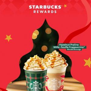 Starbucks Hazelnut Praline Mille-Feuille Beverage: Rewards Member Exclusive | 30 Nov – 1 Dec 2025