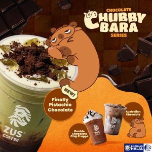 ZUS Coffee Chocolate ChubbyBara Series: New Chocolate Drinks | From 1 Dec 2025