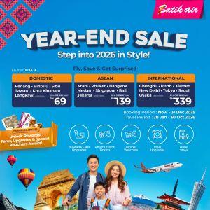 Batik Air Year End Sale: Domestic & International Flight Deals | Until 31 Dec 2025