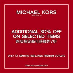 Michael Kors Special Sale at Genting Highlands Premium Outlets (29 December 2018 - 1 January 2019)