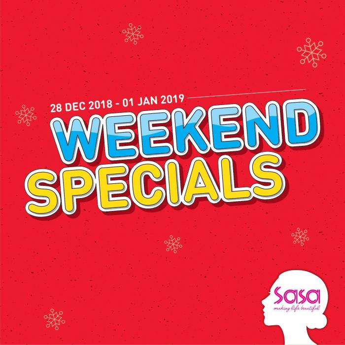 Sasa Weekend Promotion (28 December 2018 - 1 January 2019)